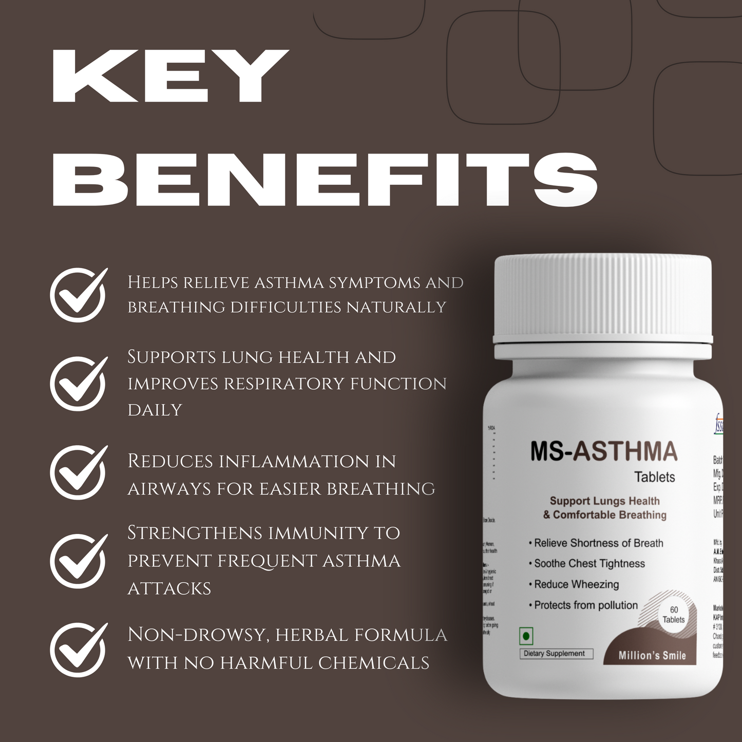 MS-Asthma Tablets - 60tabs.