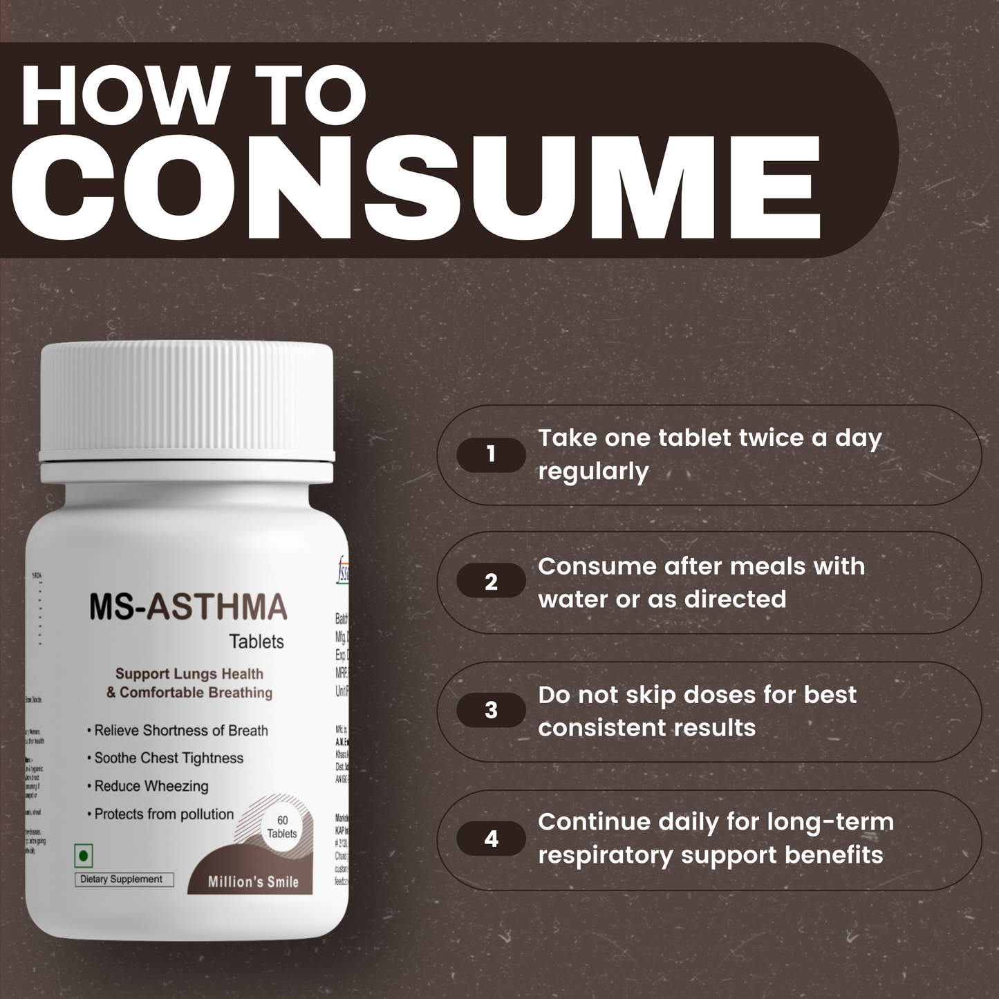 MS-Asthma Tablets - 60tabs.