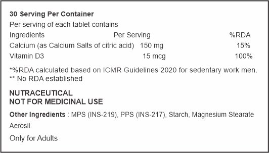 MS-Bone D3 Tablets - 30tabs.