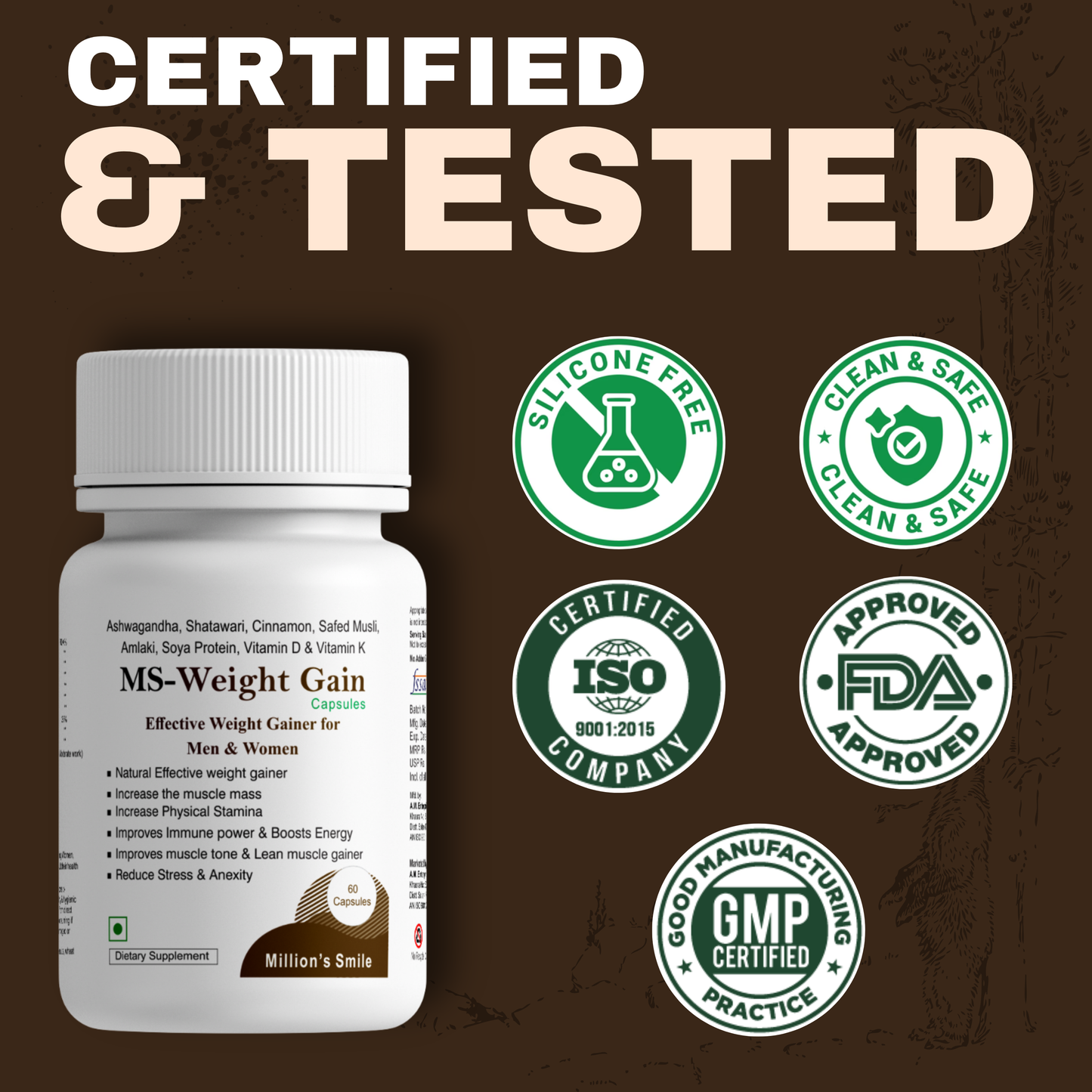 MS-Weight Gain Capsules - 60caps.