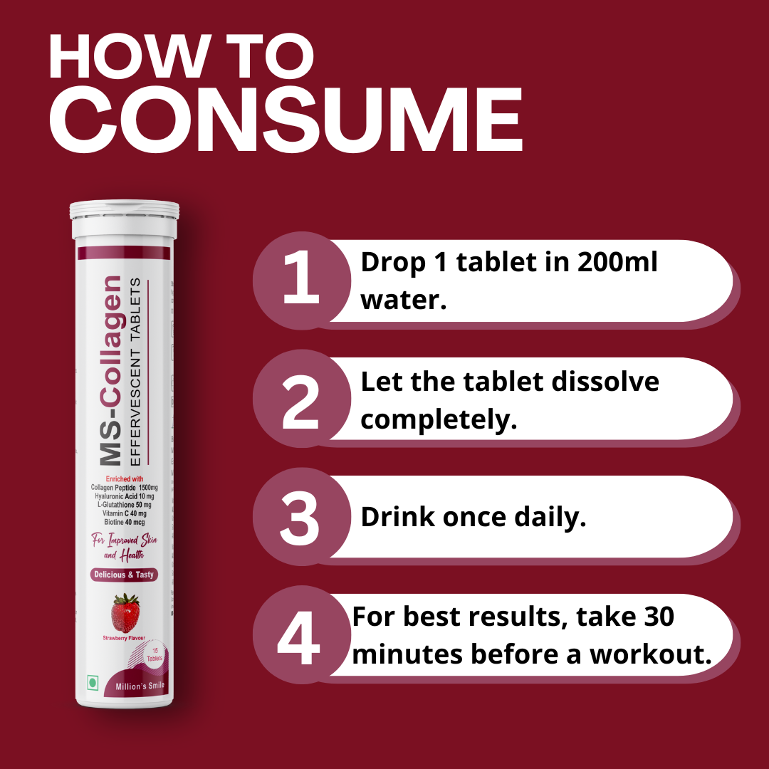 MS-Collagen Effervescent Tablets - 15tabs.