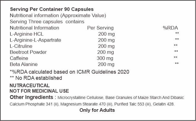 MS-Nitric Charge Capsules - 90caps.
