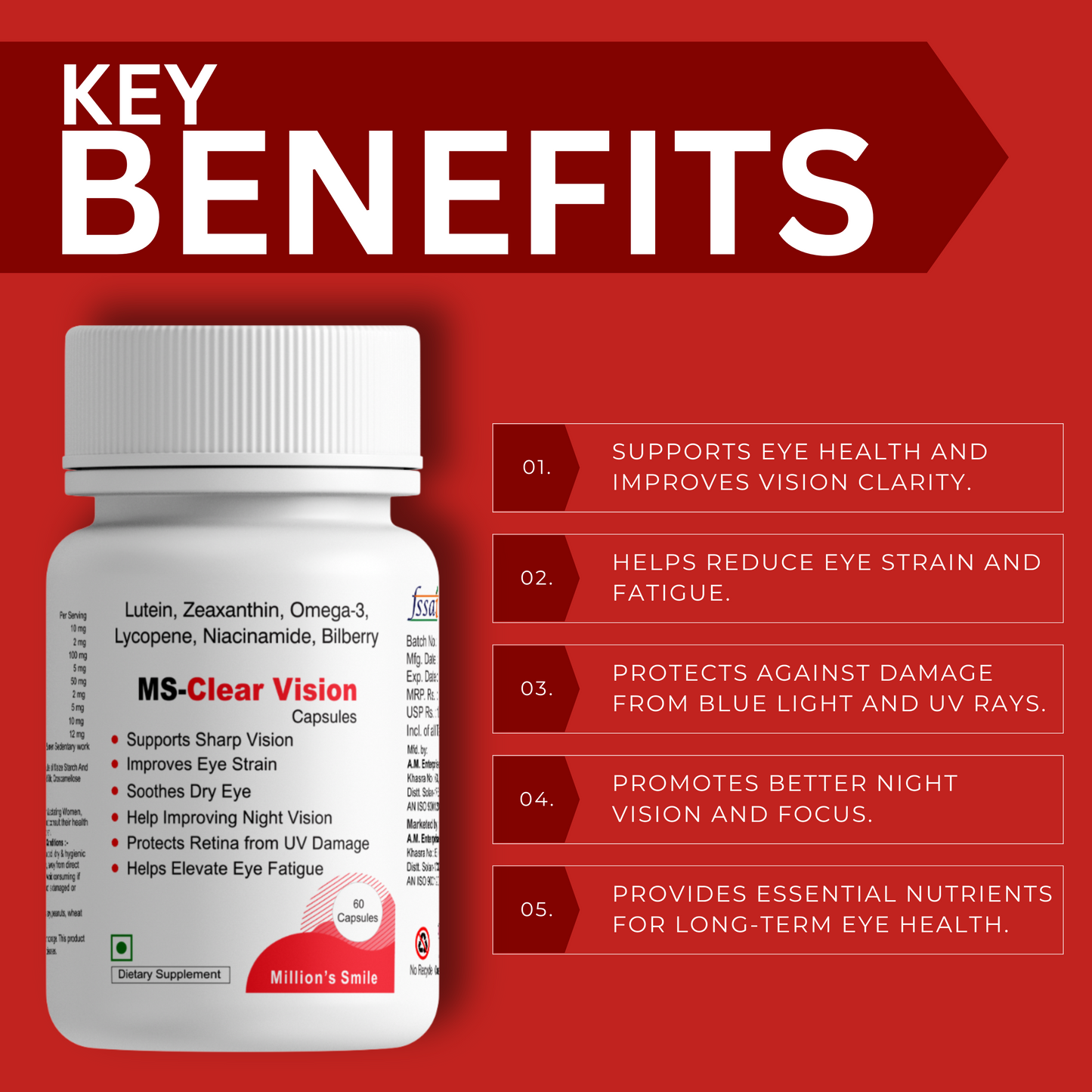 MS-Clear Vision Capsules - 60caps.