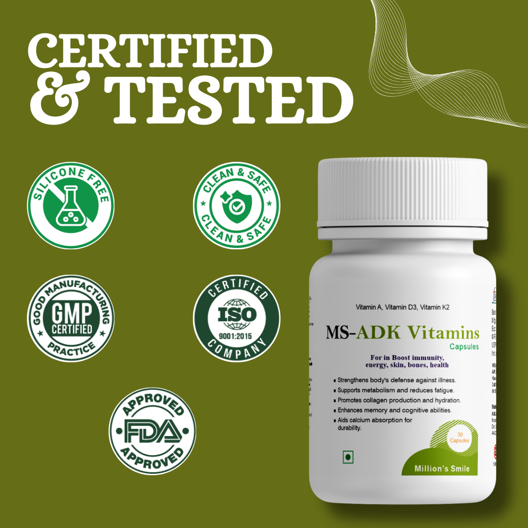 MS - ADK Vitamin Capsules - 30Caps.