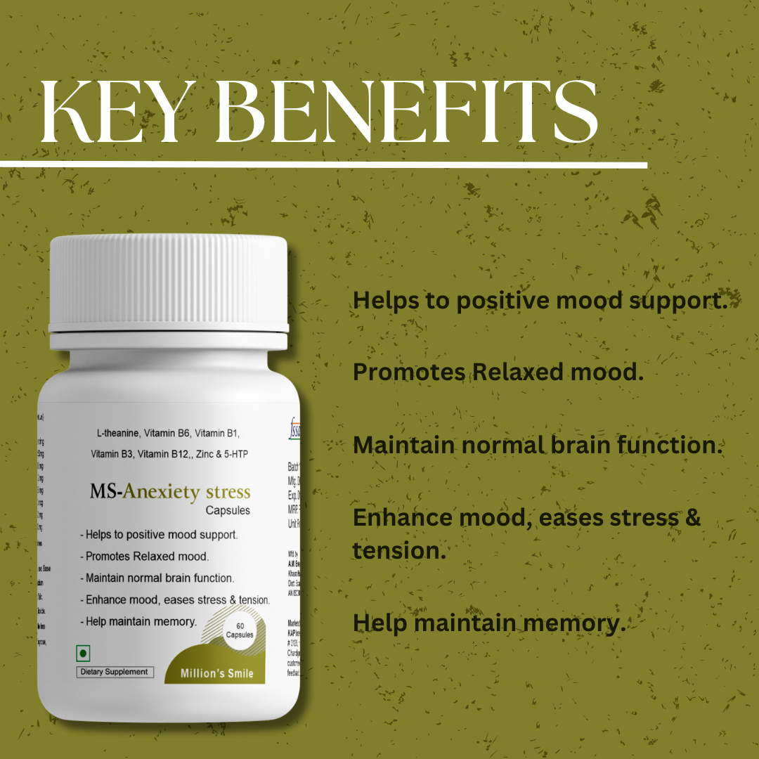 MS - Anxiety Stress Capsules - 60Caps.