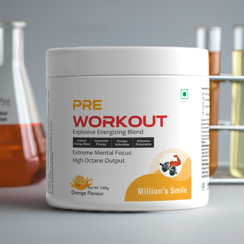 MS-Pre Workout Orange Flavoured - 240g
