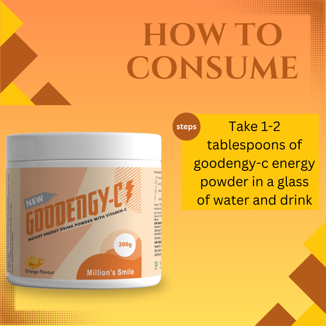 MS Goodengy-C Energy Drink Powder Orange Flavoured - 300g