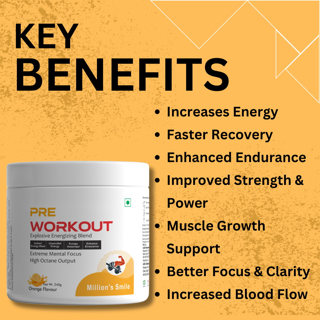 MS-Pre Workout Orange Flavoured - 240g