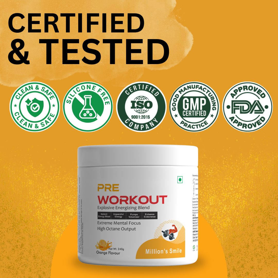 MS-Pre Workout Orange Flavoured - 240g