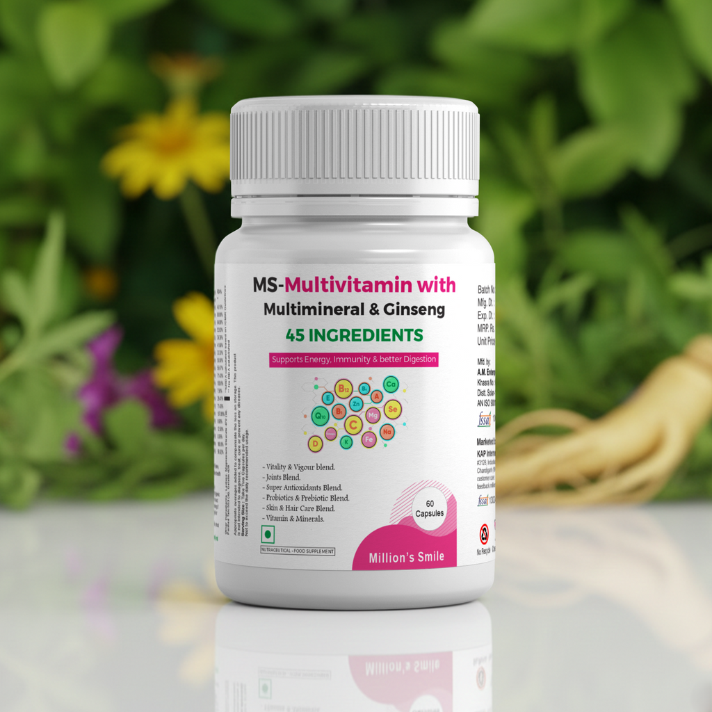 MS-Multivitamin with Multimineral & Ginseng Capsules – 60 Capsules