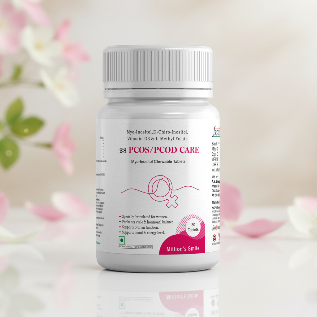 MS-PCOS / PCOD Care Myo-Inositol Chewable Tablets – 30 Tablets