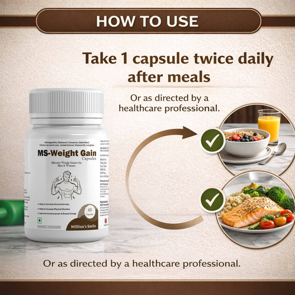 MS-Weight Gain Support Capsules – 60 Capsules