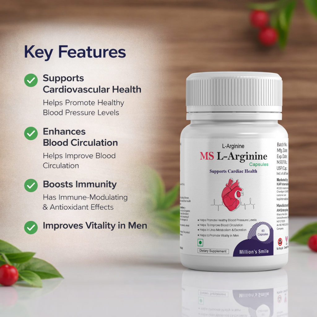 MS L-Arginine Capsules – 60 Capsules