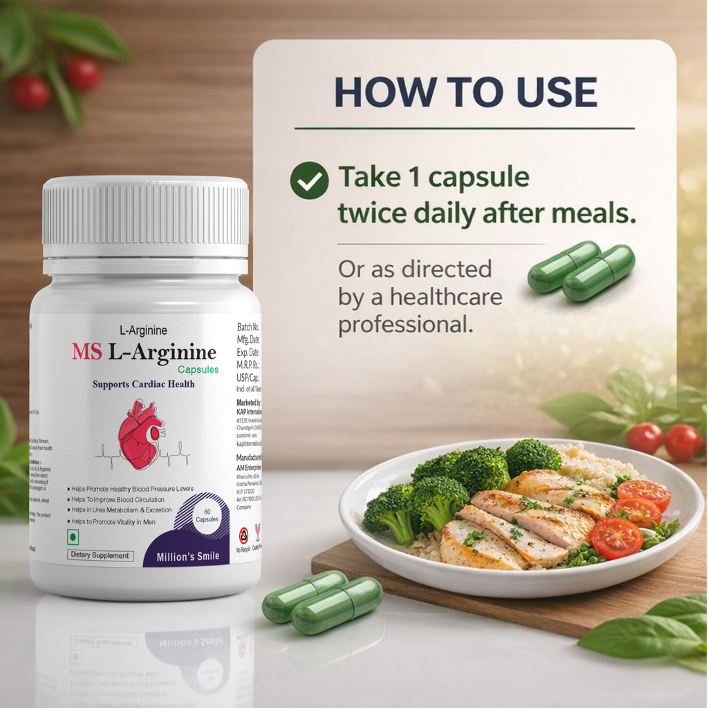 MS L-Arginine Capsules – 60 Capsules