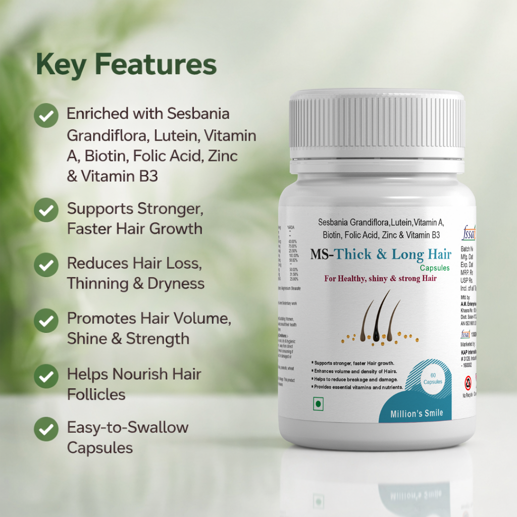 MS-Thick & Long Hair Capsules (60 Capsules)