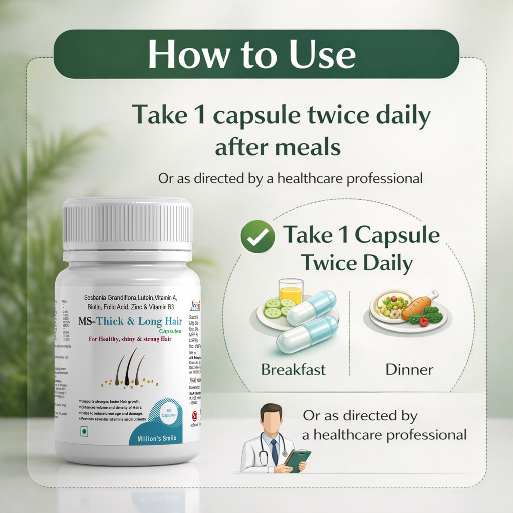 MS-Thick & Long Hair Capsules (60 Capsules)