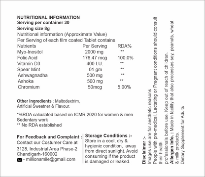 MS-28 Care Women For PCOS Balance Powder Orange Flavoured - 240g
