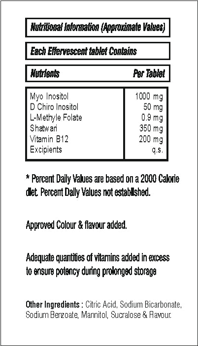 MS-28 Care Women Effervescent Tablets for PCOS Balance - 15tabs.