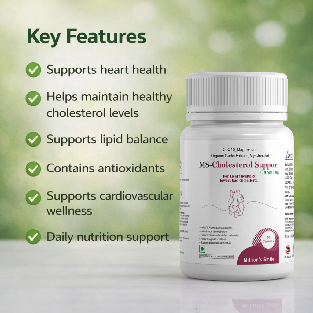 MS-Cholesterol Support Capsules – 60 Capsules