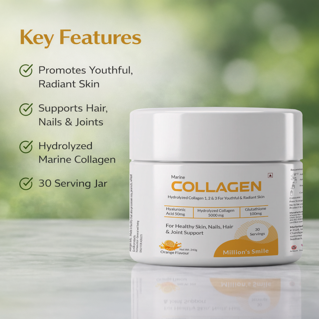 MS - Marine Collagen Powder (Orange Flavour) – 30 Servings