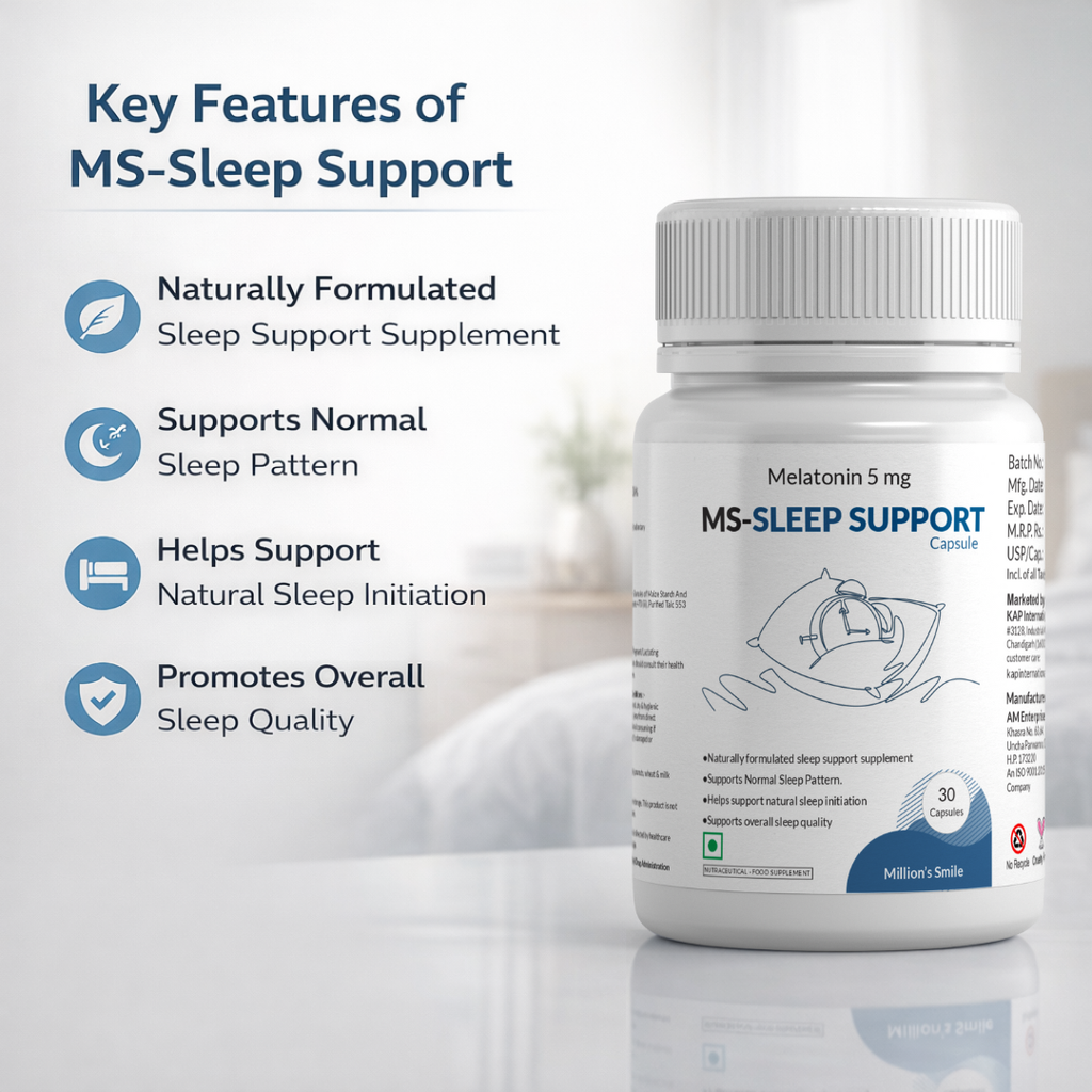 MS-Sleep Support Capsules (Melatonin 5 mg) – 30 Capsules