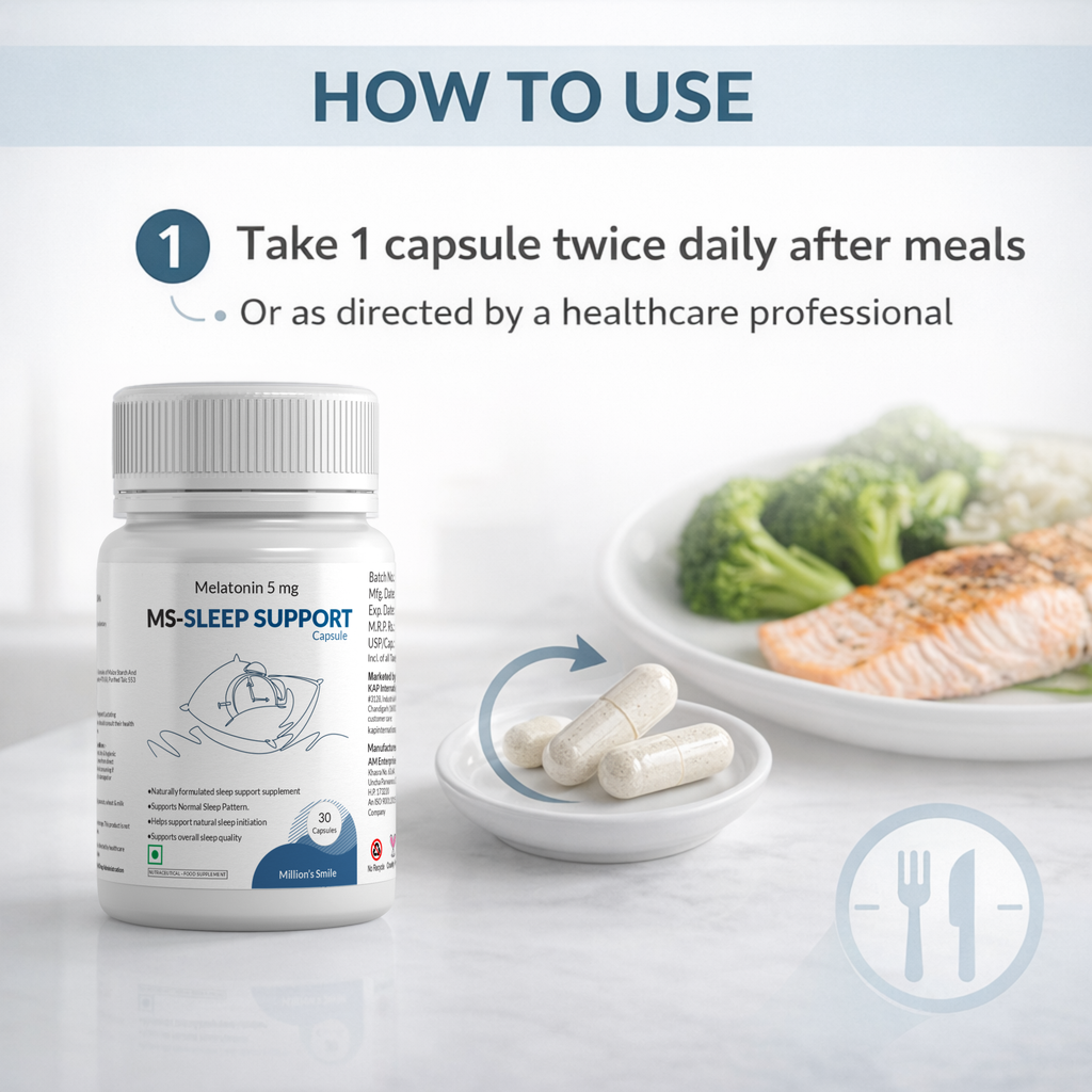 MS-Sleep Support Capsules (Melatonin 5 mg) – 30 Capsules