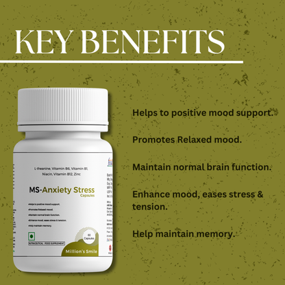 MS - Anxiety Stress Capsules - 60Caps.
