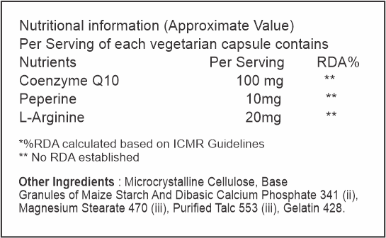 MS-COQ 10 100mg Capsules - 60caps.