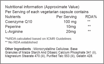 MS-COQ 10 100mg Capsules - 60caps.