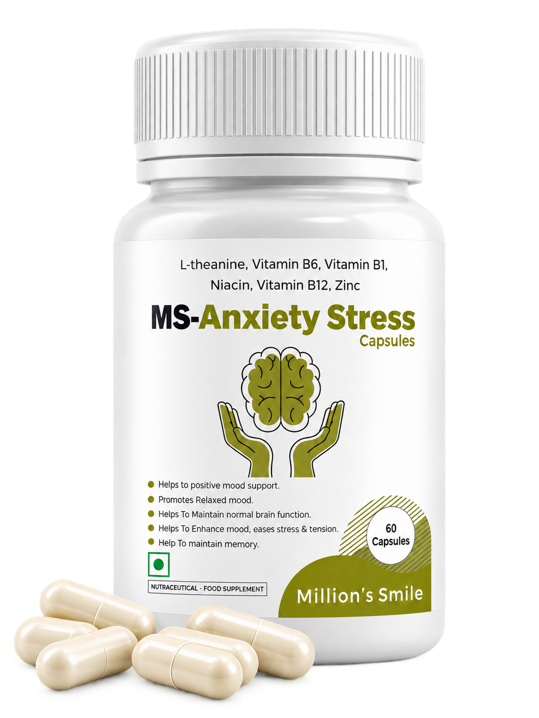 MS-Anxiety Stress Capsules – 60 Capsules