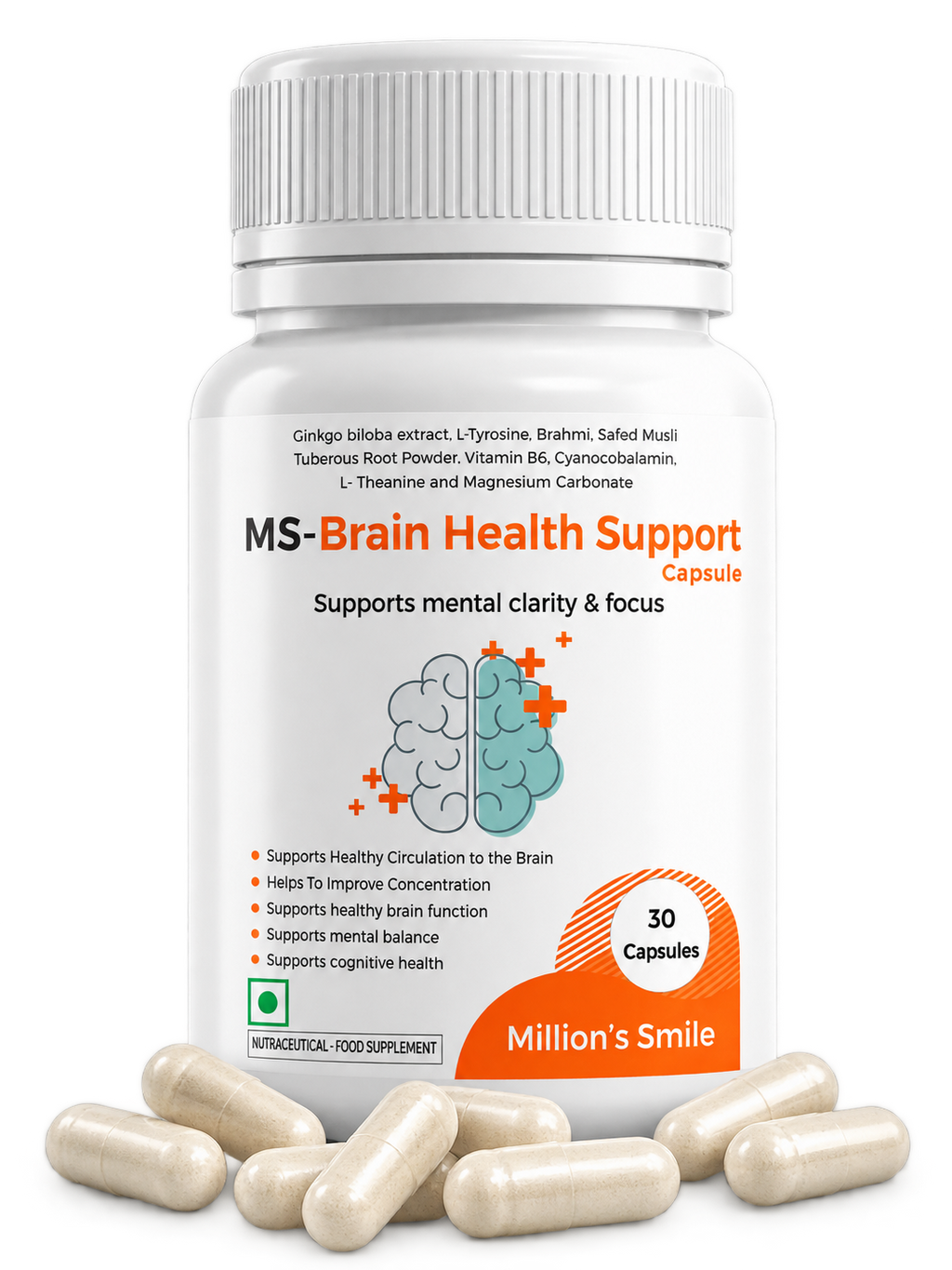 MS-Brain Health Support Capsules – 30 Capsules