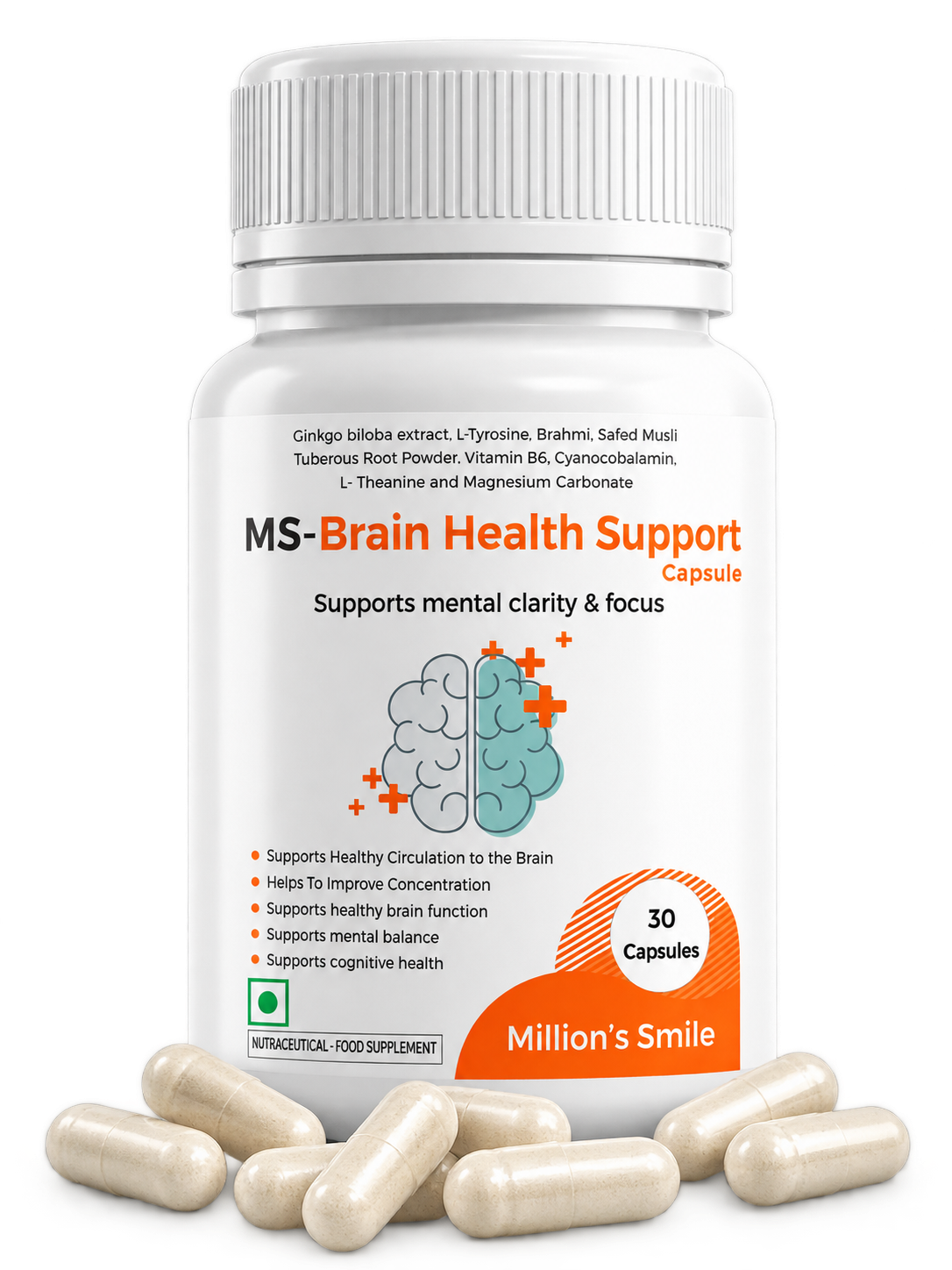 MS-Brain Health Support Capsules – 30 Capsules