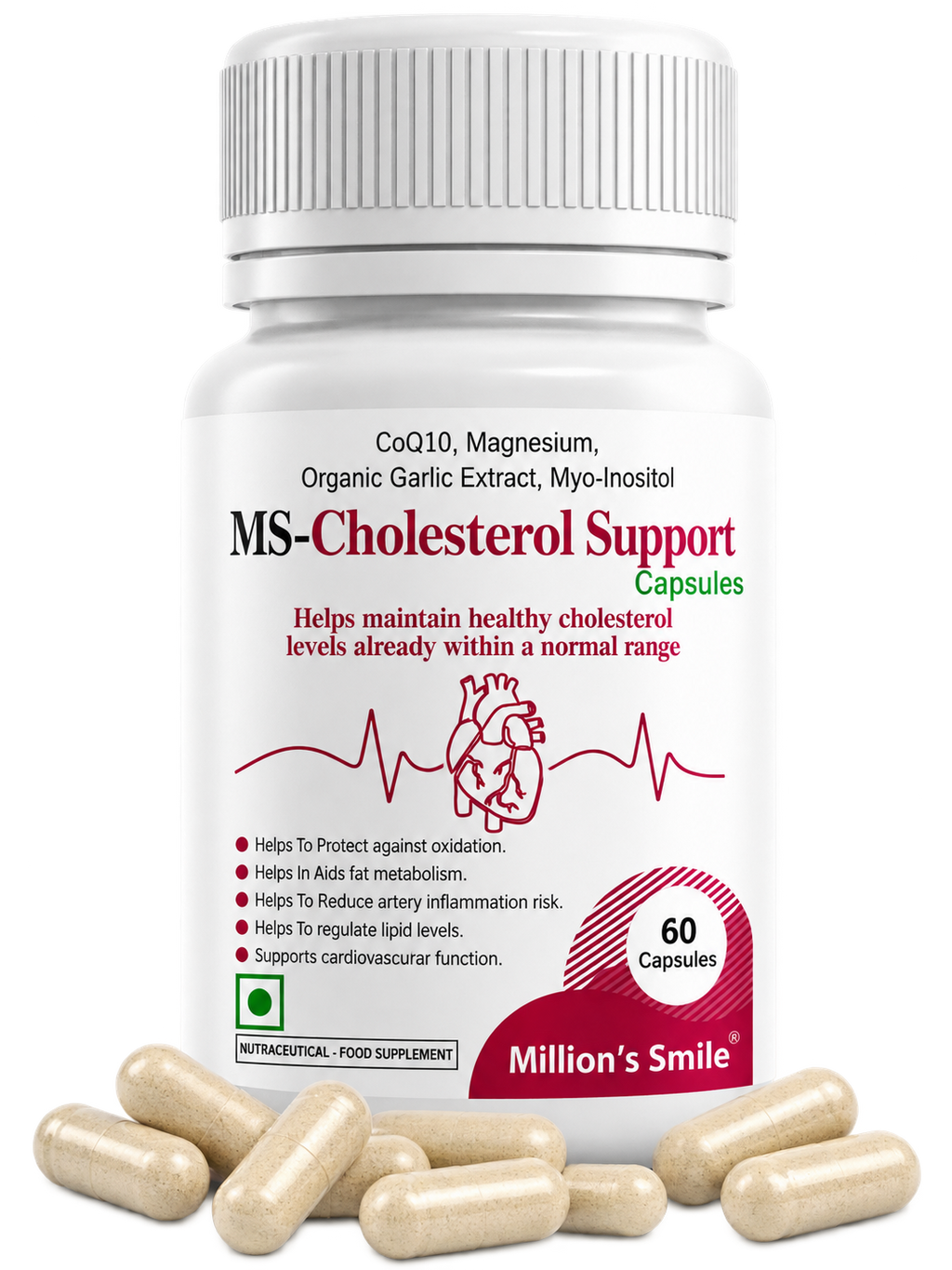MS-Cholesterol Support Capsules – 60 Capsules
