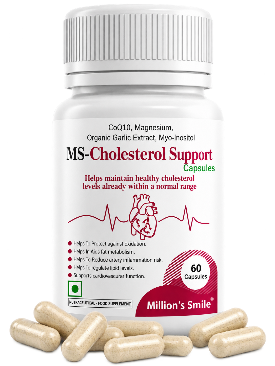 MS-Cholesterol Support Capsules – 60 Capsules