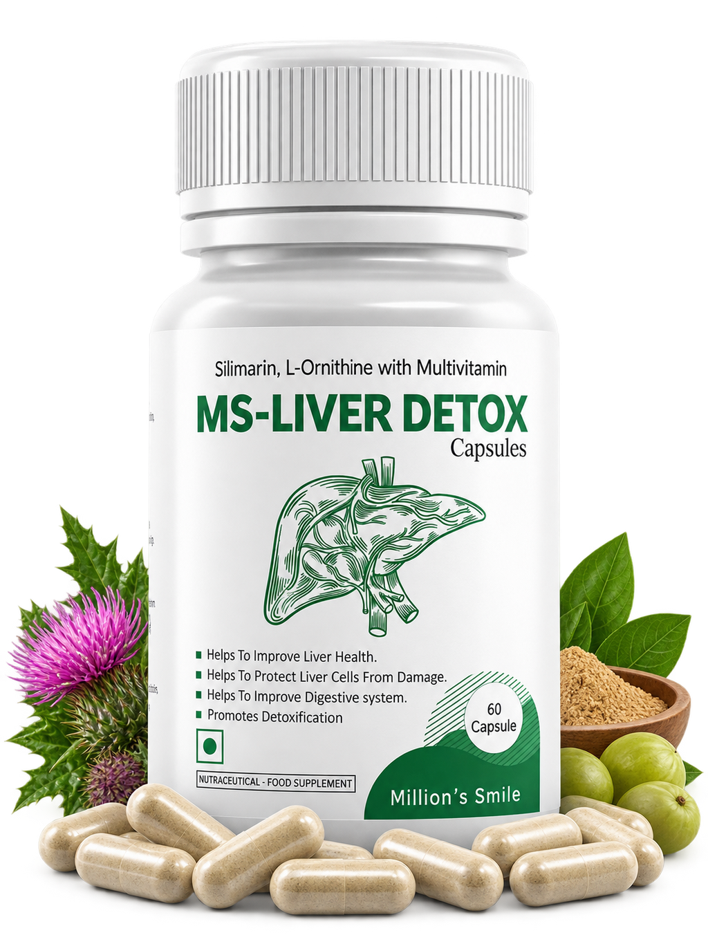 MS-Liver Detox Capsules – 60 Capsules