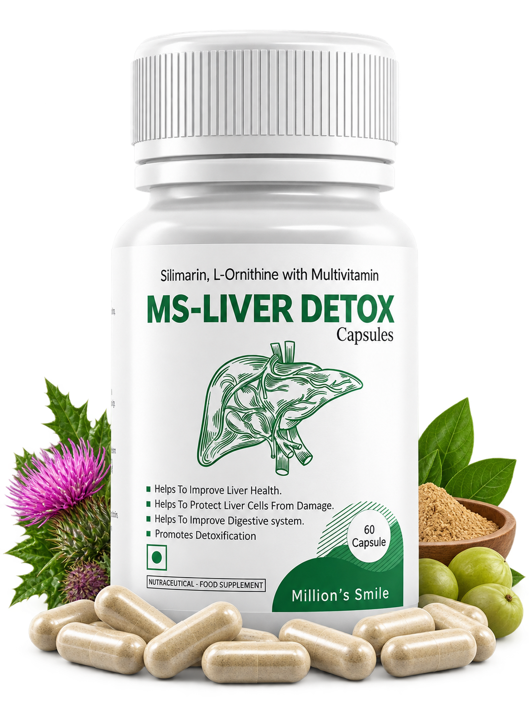 MS-Liver Detox Capsules – 60 Capsules