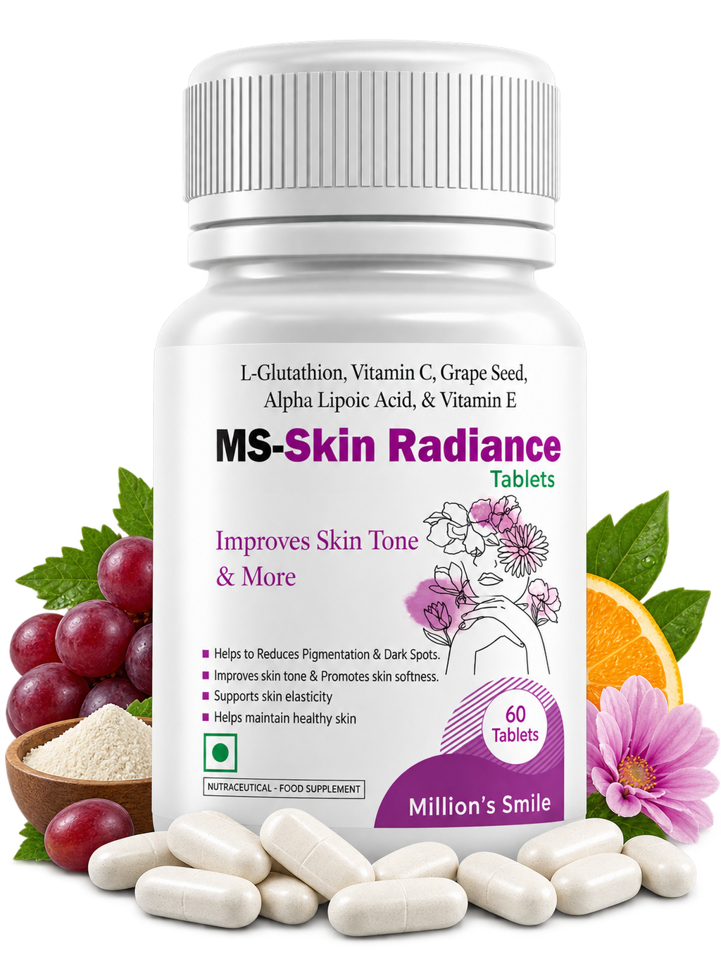 MS-Skin Radiance Tablets – 60 Tablets
