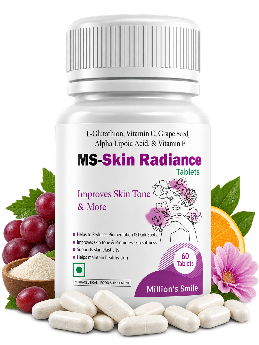 MS-Skin Radiance Tablets – 60 Tablets