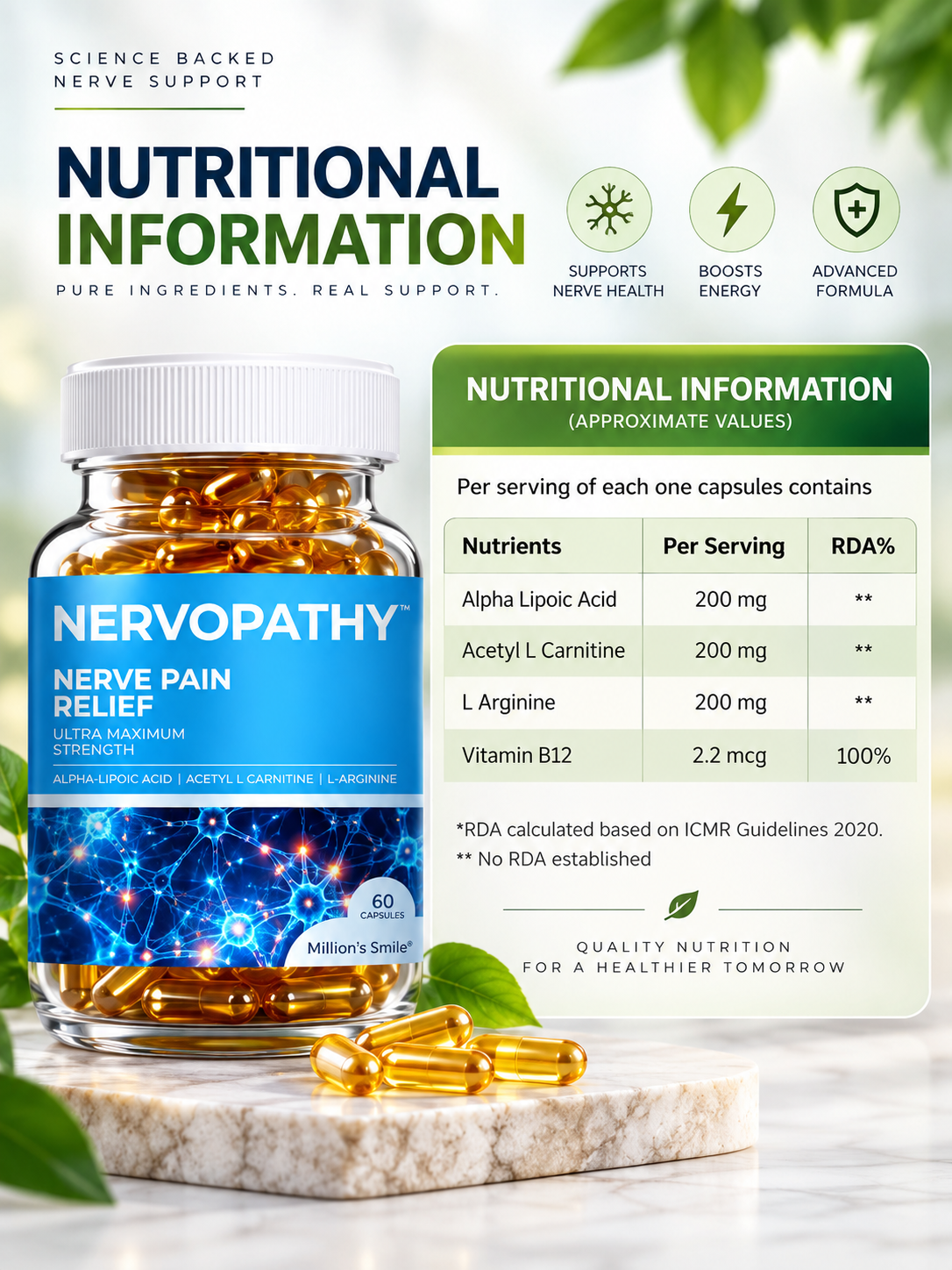 MS - Nervopathy Capsules - 60 Capsules