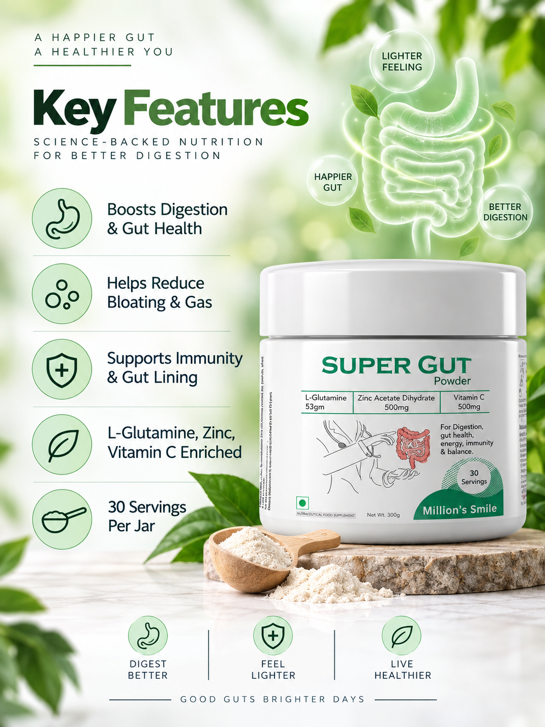 MS - Super Gut Powder – 30 Servings