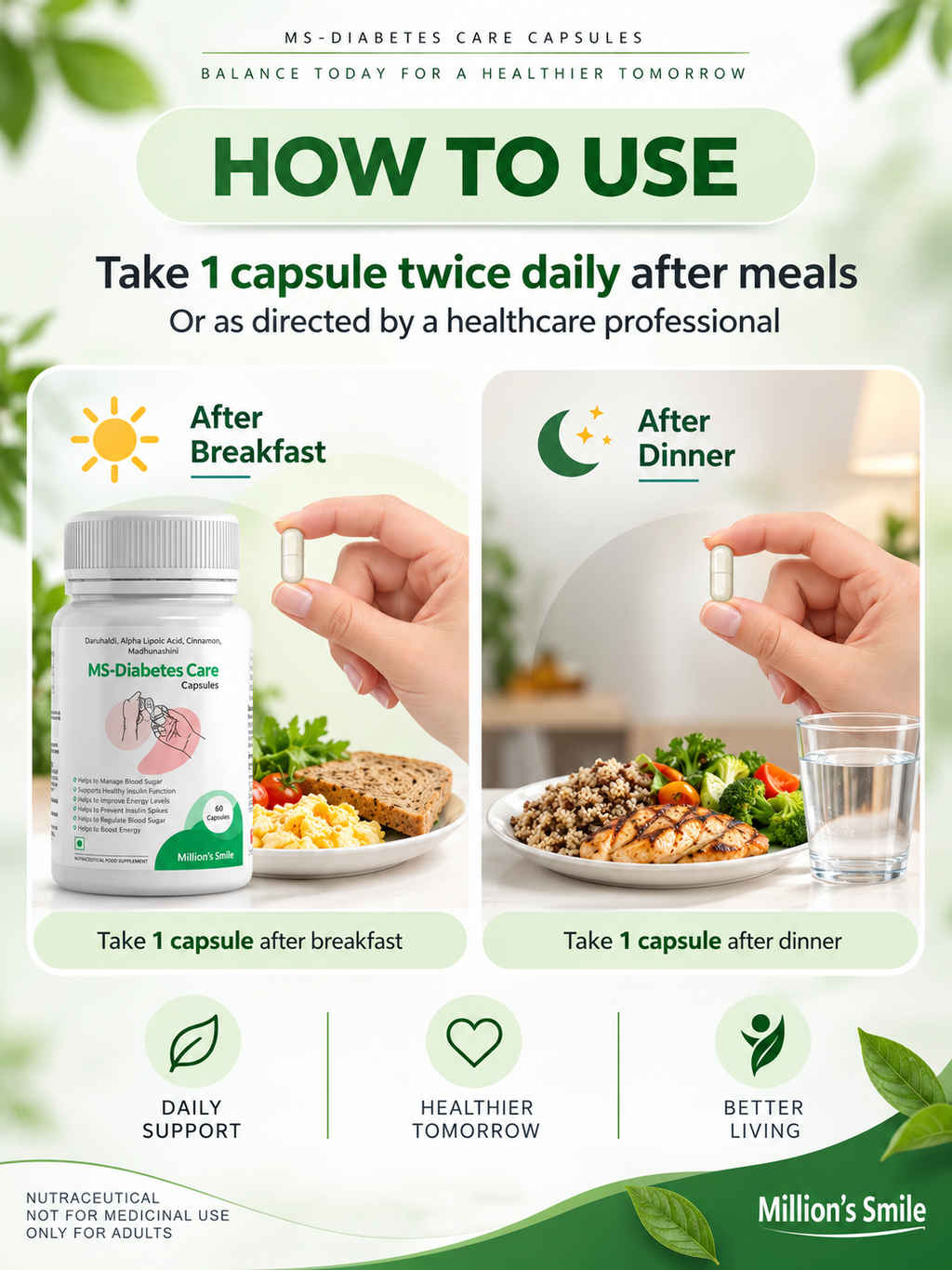 MS-Diabetes Care Capsules – 60 Capsules
