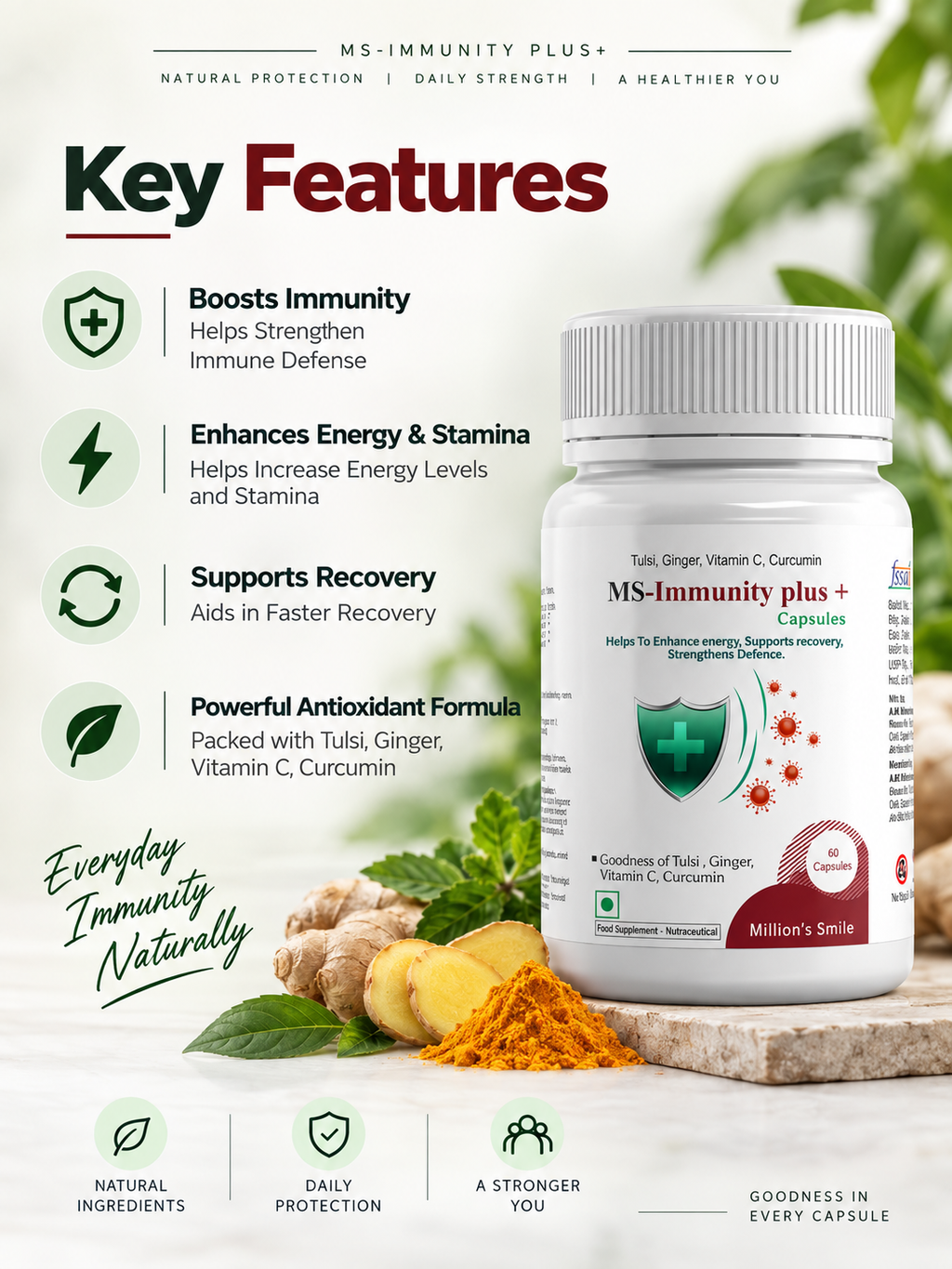 MS-Immunity Plus+ Capsules – 60 Capsules