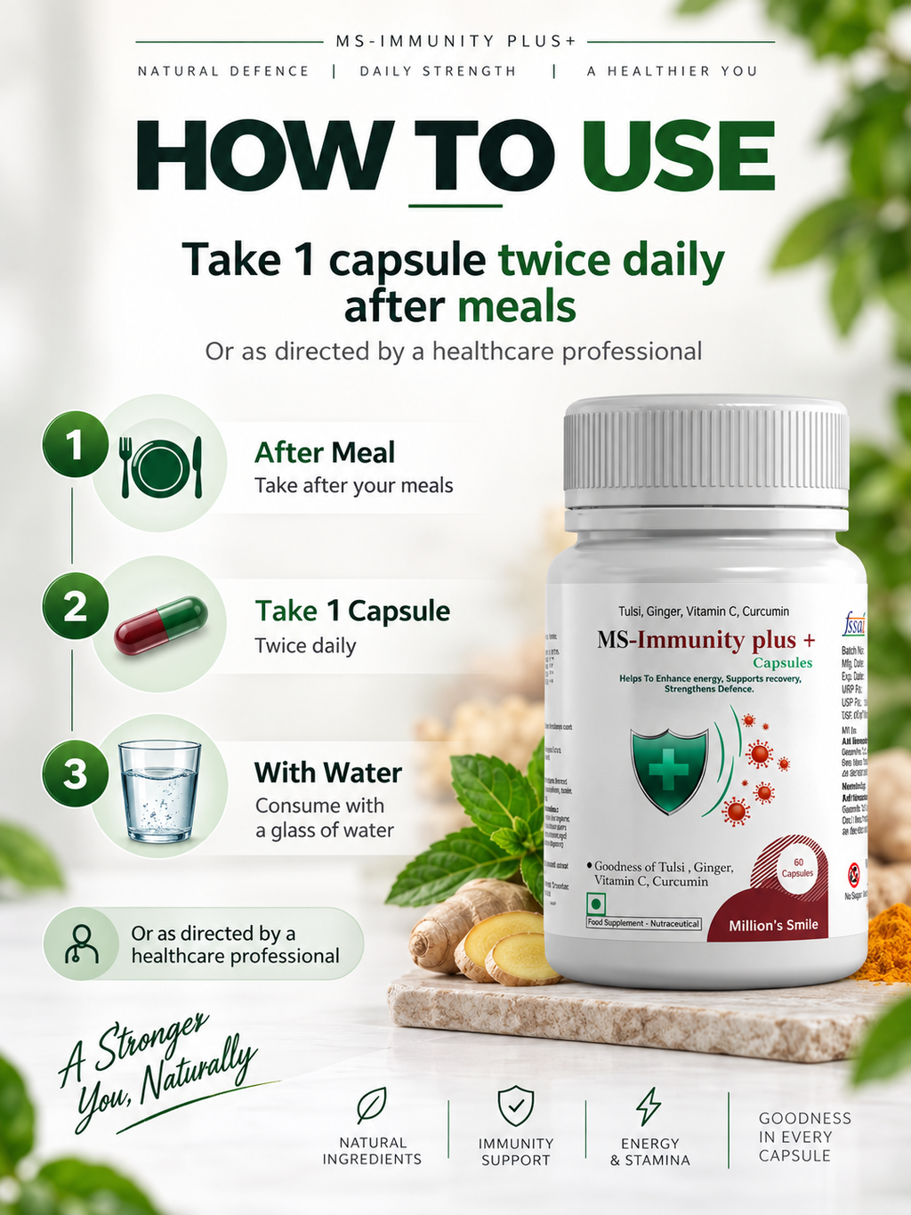 MS-Immunity Plus+ Capsules – 60 Capsules