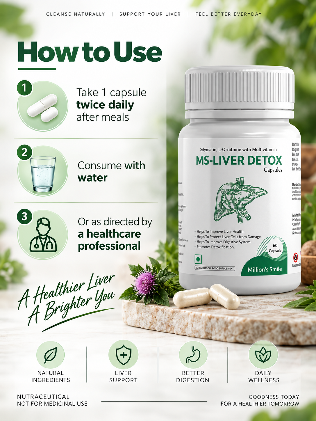 MS-Liver Detox Capsules – 60 Capsules
