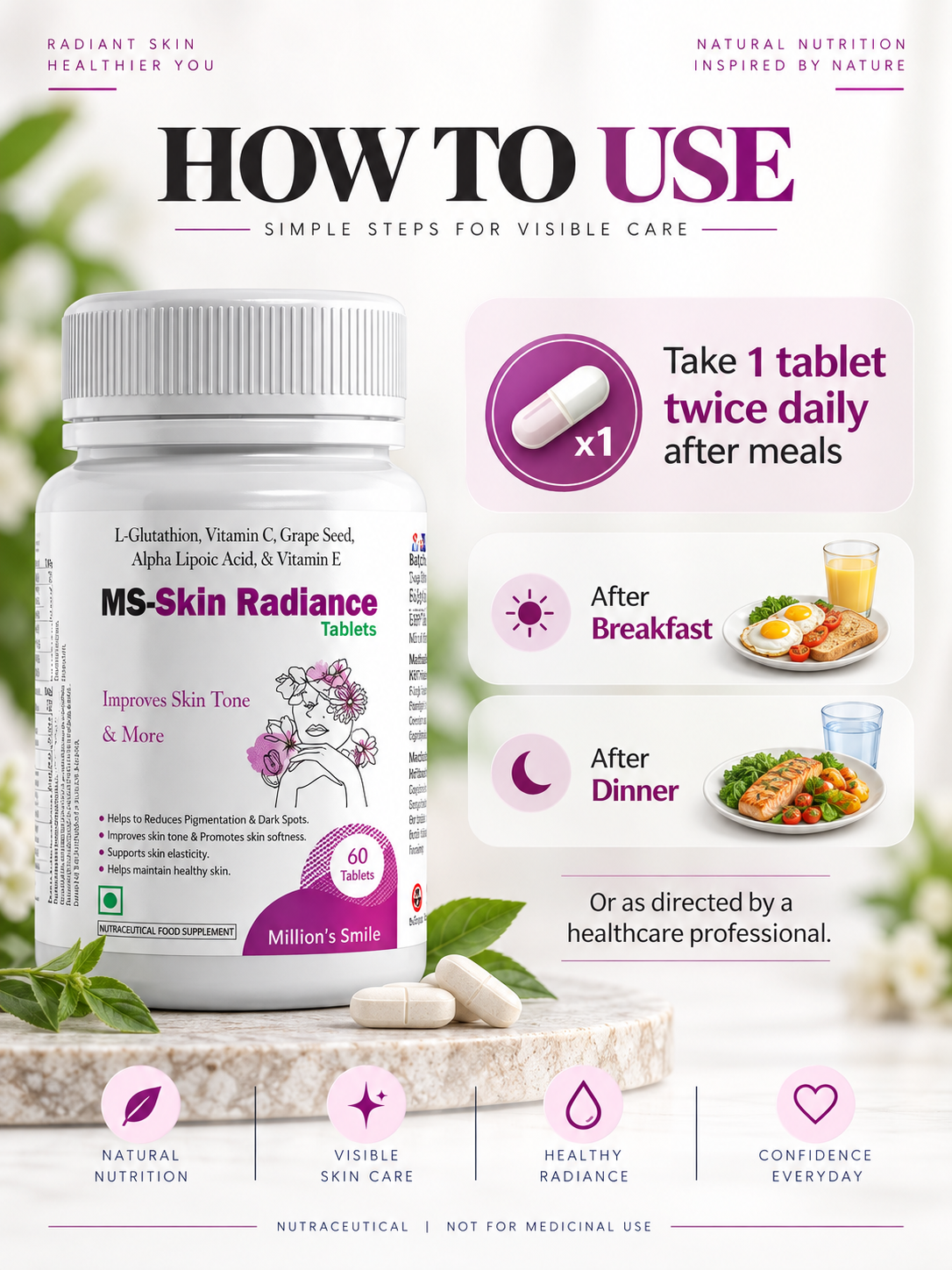 MS-Skin Radiance Tablets – 60 Tablets