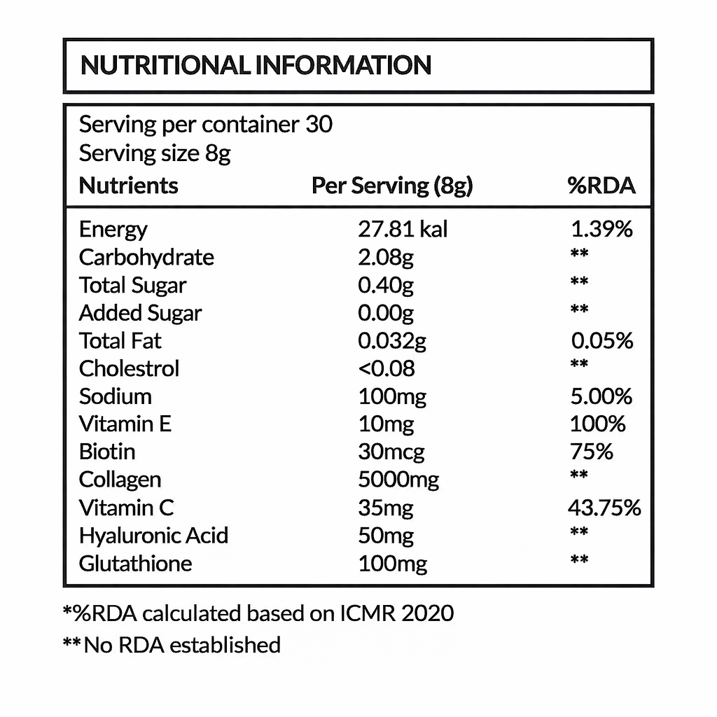 MS - Marine Collagen Powder (Orange Flavour) – 30 Servings
