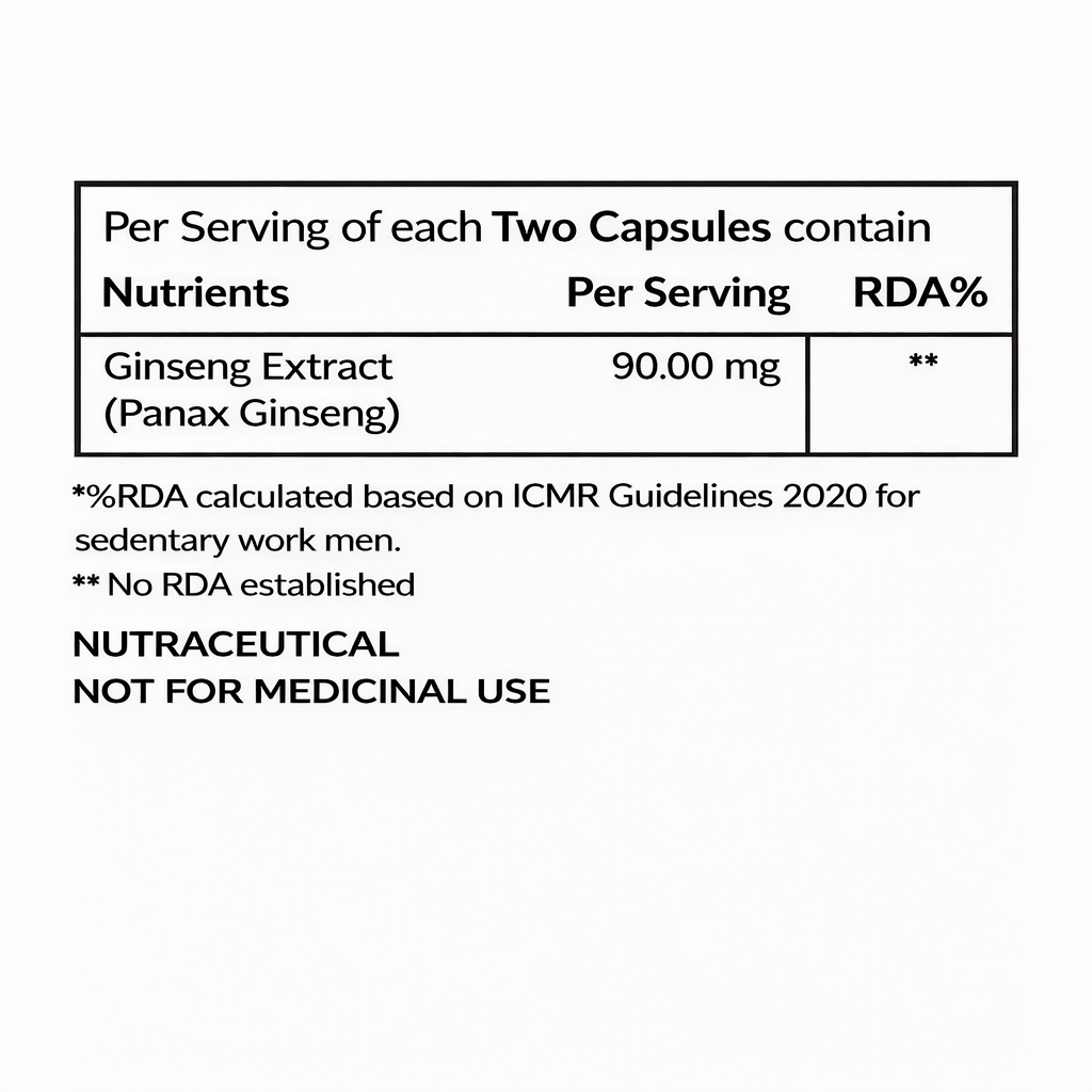 MS - Ginseng 1000 Capsules – 60 Capsules