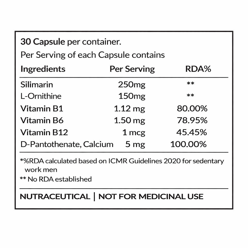 MS-Liver Detox Capsules – 60 Capsules