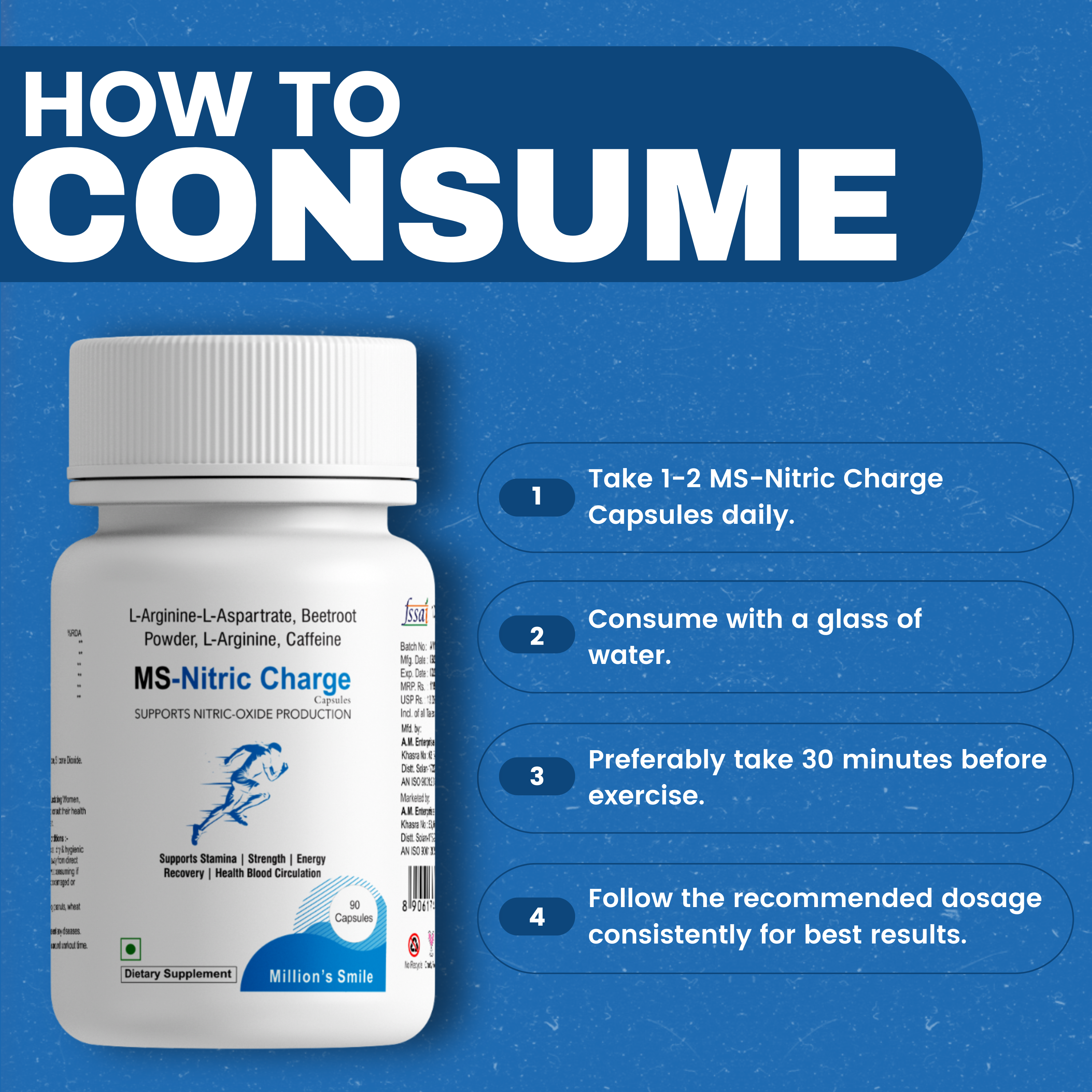 MS-Nitric Charge Capsules - 90caps.