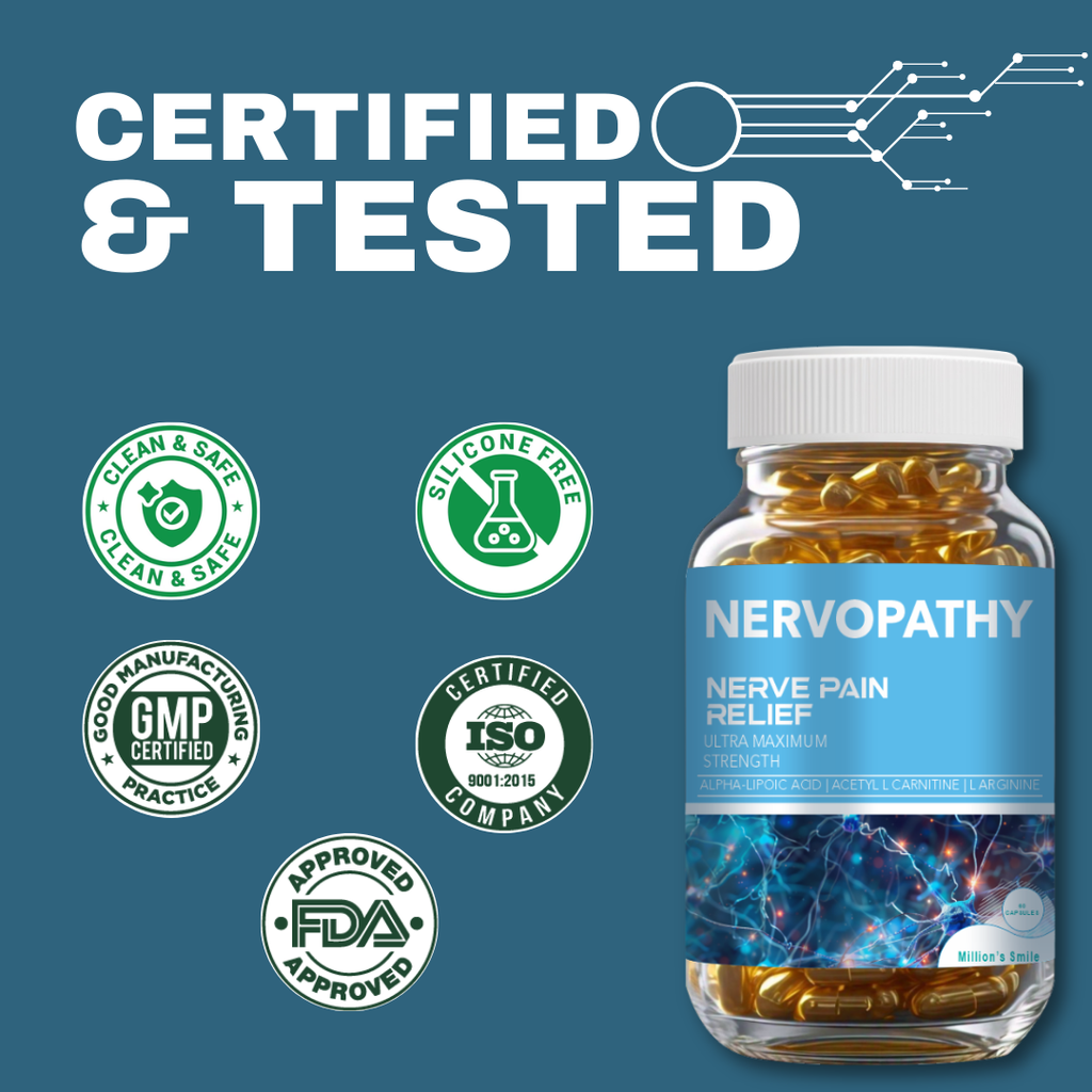 MS - Nervopathy Capsules | 60 Capsules | Nerve Health Capsules India | Alpha Lipoic Acid & ALC